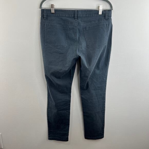 EILEEN FISHER Gray Mid Rise Skinny Lightweight Stretch Denim Jeans Size S Small - Picture 2 of 5